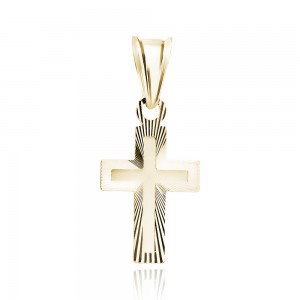 Cruciulita argint placată cu aur galben DiAmanti K0068G-DIA (Argint 925‰ 0,6 g.)